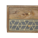 Dice 2 Drawers Wall Mounted Bedside Table by Lavishway | Bedside Tables-60323