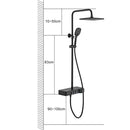 Digital Temperature Display Black Shower Set by Lavishway | Bathtub Faucets-49704