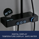 Digital Temperature Display Black Shower Set by Lavishway | Bathtub Faucets-49703