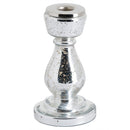Distressed Silver Glass Candle Holder by Lavishway | Candle Holders-50614