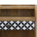 District Pattern 1 Drawer Bedside Table by Lavishway | Bedside Tables-60244