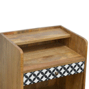 District Pattern 1 Drawer Bedside Table by Lavishway | Bedside Tables-60243