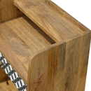 District Pattern 1 Drawer Bedside Table by Lavishway | Bedside Tables-60242