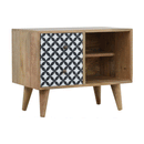 District Pattern 2 Drawers Mini Cabinet by Lavishway | Hallway Cabinets-60229