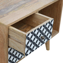 District Pattern 2 Drawers Mini Cabinet by Lavishway | Hallway Cabinets-60233