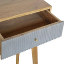 Divine Line Grey Painted 1 Drawer Desk by Lavishway | Reclaimed Wood Desks-59014
