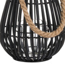 Domed Rope Detail Rattan Lantern by Lavishway | Candle Holders-51360