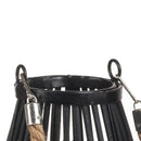 Domed Rope Detail Rattan Lantern by Lavishway | Candle Holders-51359