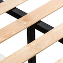 Roberta Velvet Grey Double Bed by Lavishway | Velvet Bed-23351