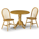 Dundee Wooden Round Top Small Dining Table by Lavishway | Dining Tables-20360