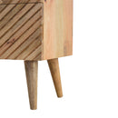 Earlwood Solid Wood 2 Drawers Bedside Cabinet by Lavishway | Bedside Tables-59069