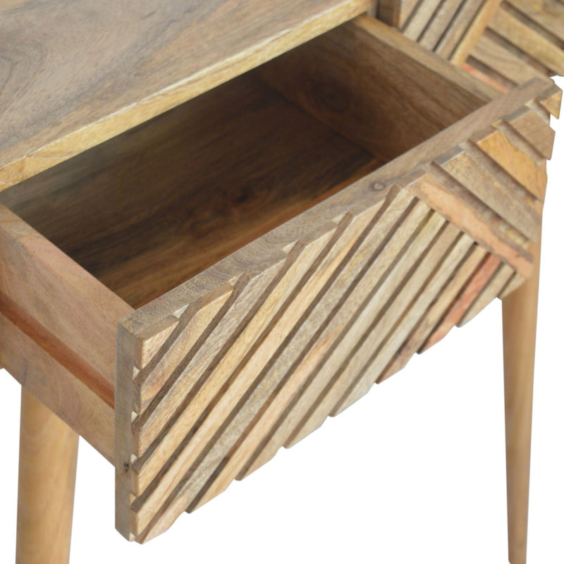 Earlwood Solid Wood 2 Drawers Console Table by Lavishway | Hallway Console Table-59059