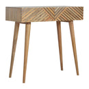 Earlwood Solid Wood 2 Drawers Console Table by Lavishway | Hallway Console Table-59056