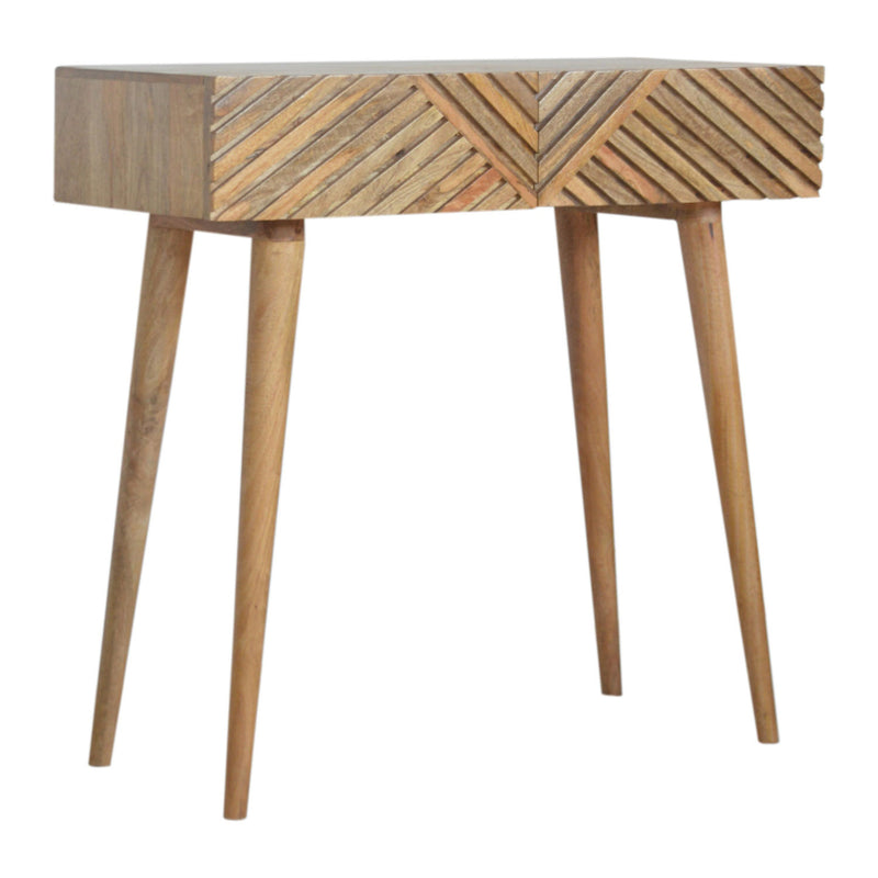 Earlwood Solid Wood 2 Drawers Console Table by Lavishway | Hallway Console Table-59056