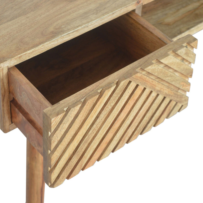 Earlwood Solid Wood 1 Drawer Writing Desk by Lavishway | Reclaimed Wood Desks-59028