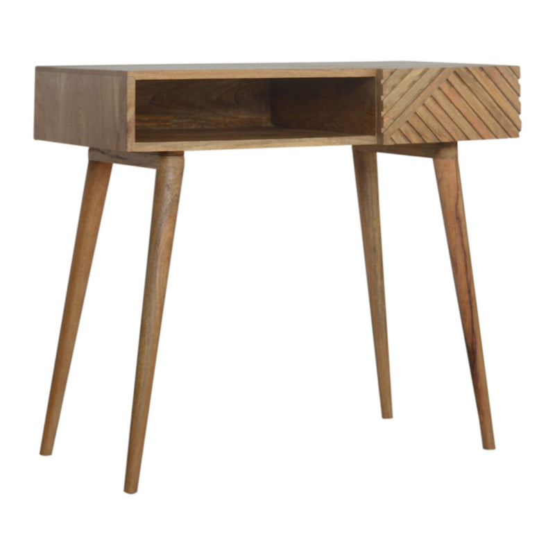 Earlwood Solid Wood 1 Drawer Writing Desk by Lavishway | Reclaimed Wood Desks-59026