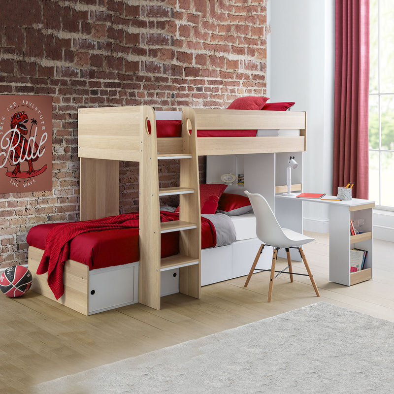 Eclipse Contemporary Wooden Bunk Bed by Lavishway | Wooden Beds-20374