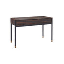 Edgar Industrial Ebony 3 Drawers Desk by Lavishway | Reclaimed Wood Desks-23228