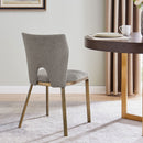 Ella Beige Linen Fabric Dining Chair Set of 2 by Lavishway | Dining Chairs-25698