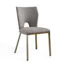 Ella Beige Linen Fabric Dining Chair Set of 2 by Lavishway | Dining Chairs-25699