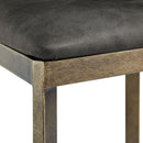 Ella Grey Faux Leather Dining Chair Set of 2 by Lavishway | Dining Chairs-25662