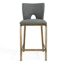 Ella Grey Linen Fabric Barstool by Lavishway | Bar Stools-25717