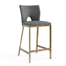 Ella Grey Linen Fabric Barstool by Lavishway | Bar Stools-25718