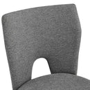 Ella Grey Linen Fabric Dining Chair Set of 2 by Lavishway | Dining Chairs-25676
