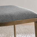 Ella Grey Linen Fabric Dining Chair Set of 2 by Lavishway | Dining Chairs-25674