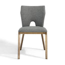Ella Grey Linen Fabric Dining Chair Set of 2 by Lavishway | Dining Chairs-25672