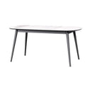 Ellinor White Ceramic Top Dining Table by Lavishway | Dining Tables-23218