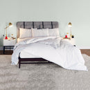 Elsa Neutral Matte 1 Drawer Bedside Table by Lavishway | Bedside Tables-23199