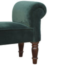 Emerald Green Upholstered Velvet Bench by Lavishway | Benches & Storage Benches-60213