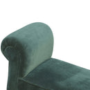 Emerald Green Upholstered Velvet Bench by Lavishway | Benches & Storage Benches-60212