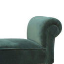 Emerald Green Upholstered Velvet Bench by Lavishway | Benches & Storage Benches-60211