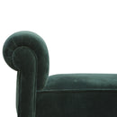 Emerald Green Upholstered Velvet Bench by Lavishway | Benches & Storage Benches-60210