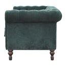 Emerald Green Velvet 2 Seater Sofa by Lavishway | Velvet Sofa-60269