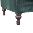 Emerald Green Velvet 2 Seater Sofa by Lavishway | Velvet Sofa-60273