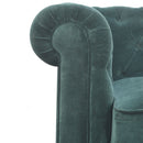 Emerald Green Velvet 2 Seater Sofa by Lavishway | Velvet Sofa-60272