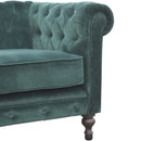 Emerald Green Velvet 2 Seater Sofa by Lavishway | Velvet Sofa-60271