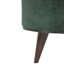 Emerald Green Velvet Footstool by Lavishway | Footstool-60248