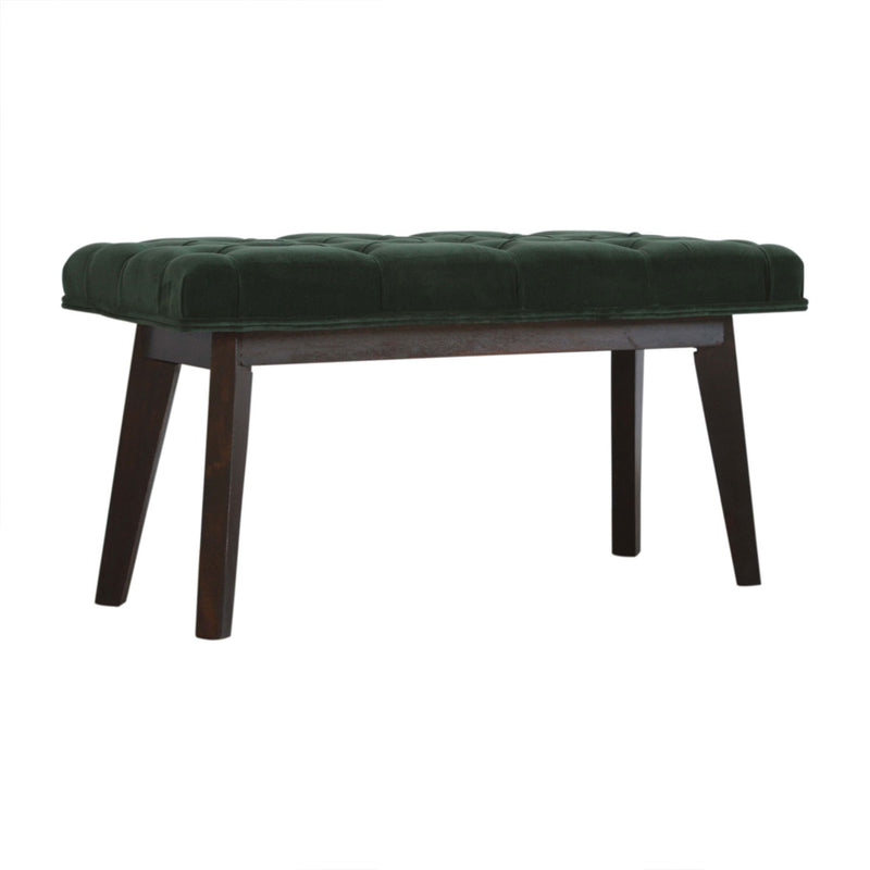 Emerald Green Velvet Hallway Bench by Lavishway | Benches & Storage Benches-60155