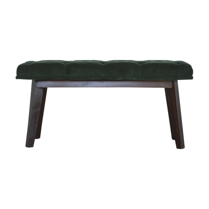 Emerald Green Velvet Hallway Bench by Lavishway | Benches & Storage Benches-60156