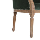 Emerald Green Velvet Occasional Chair by Lavishway | Bedroom Chairs-60153