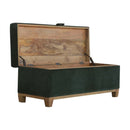 Emerald Green Velvet Storage Bench by Lavishway | Benches & Storage Benches-60141
