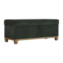 Emerald Green Velvet Storage Bench by Lavishway | Benches & Storage Benches-60139