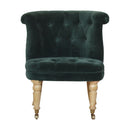 Emerald Velvet Deep Button Accent Chair by Lavishway | Accent Chairs-60277