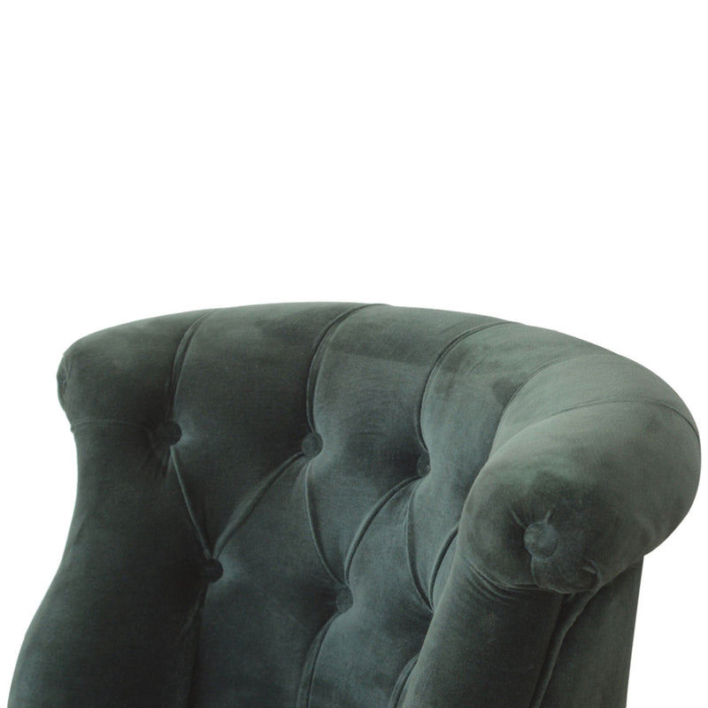 Emerald Velvet Deep Button Accent Chair by Lavishway | Accent Chairs-60282