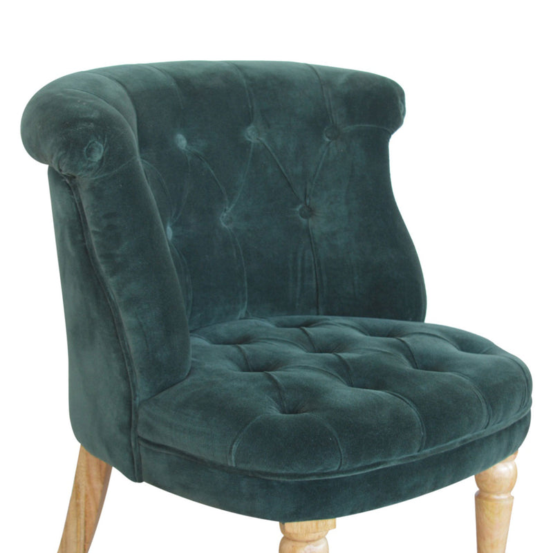 Emerald Velvet Deep Button Accent Chair by Lavishway | Accent Chairs-60279