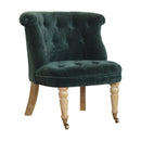 Emerald Velvet Deep Button Accent Chair by Lavishway | Accent Chairs-60276